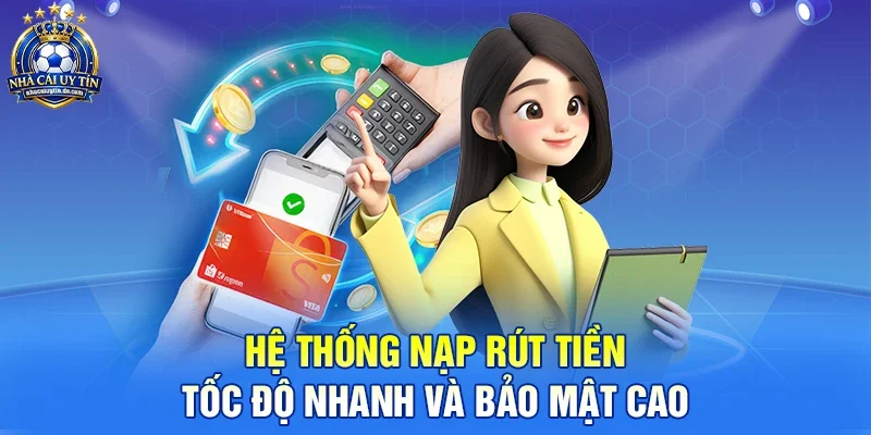 Hệ Thống Nạp Rút Tiền Tốc Độ Nhanh Và Bảo Mật Cao 