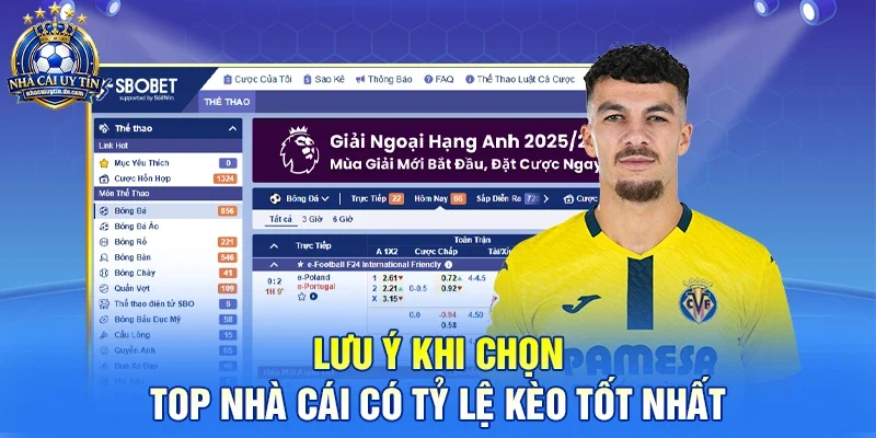 Lưu ý khi chọn top nhà cái có tỷ lệ kèo tốt nhất