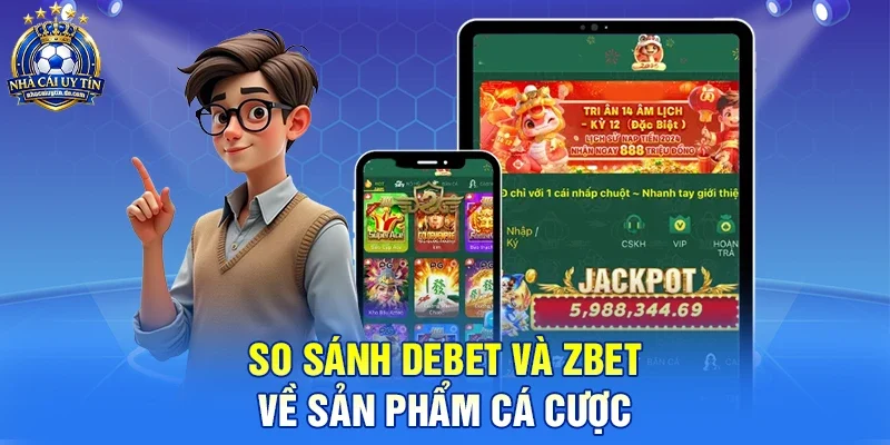 So sánh Debet và Zbet về sản phẩm cá cược